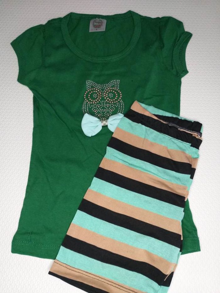 Conjunto com blusa bordada coruja - Image 2
