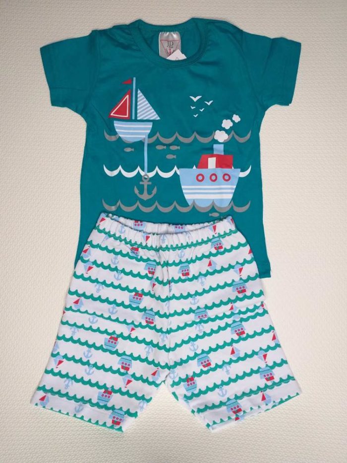 Conjunto Bebê Barcos