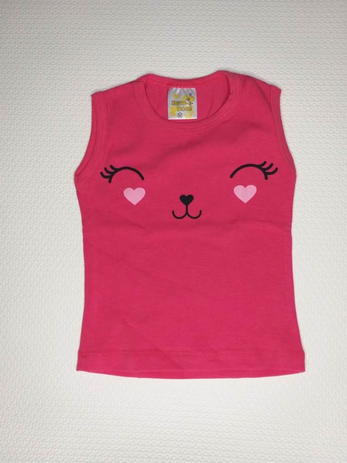 Camiseta Regata Rostinho de Gato
